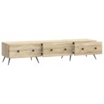 vidaXL TV skrinka Dub sonoma 147 x 34,5 x 30 cm Kompozitné drevo – Obrázok 5