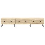 vidaXL TV skrinka Dub sonoma 147 x 34,5 x 30 cm Kompozitné drevo – Obrázok 6