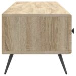vidaXL TV skrinka Dub sonoma 147 x 34,5 x 30 cm Kompozitné drevo – Obrázok 7