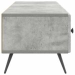 vidaXL TV skrinka Betónovo sivá 147 x 34,5 x 30 cm Kompozitné drevo – Obrázok 7