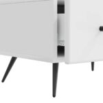 vidaXL TV skrinka Biela s vysokým leskom 147 x 34,5 x 30 cm – Obrázok 9