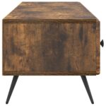 vidaXL TV skrinka Dymový dub 147 x 34,5 x 30 cm Kompozitné drevo – Obrázok 7