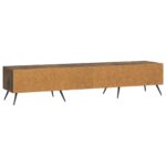vidaXL TV skrinka Dymový dub 147 x 34,5 x 30 cm Kompozitné drevo – Obrázok 8