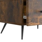 vidaXL TV skrinka Dymový dub 147 x 34,5 x 30 cm Kompozitné drevo – Obrázok 9