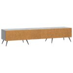vidaXL TV skrinka Sivá sonoma 147 x 34,5 x 30 cm Kompozitné drevo – Obrázok 8