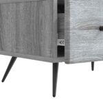 vidaXL TV skrinka Sivá sonoma 147 x 34,5 x 30 cm Kompozitné drevo – Obrázok 9