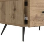vidaXL TV skrinka Dub artisan 147 x 34,5 x 30 cm Kompozitné drevo – Obrázok 9