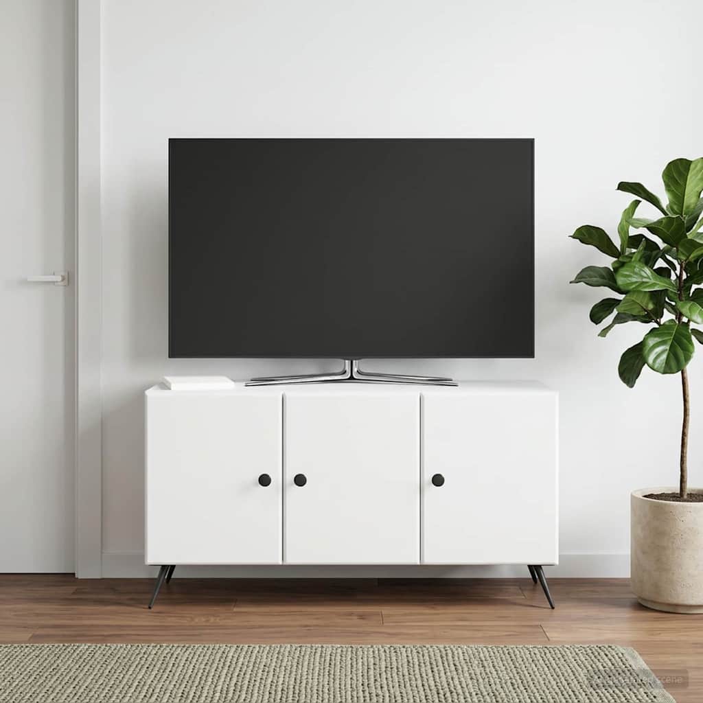 895635_1.jpg vidaXL TV skrinka Biela 99 x 34,5 x 50 cm Kompozitné drevo – Obrázok 1