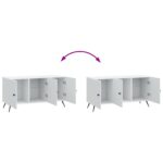 vidaXL TV skrinka Biela 99 x 34,5 x 50 cm Kompozitné drevo – Obrázok 11