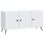 vidaXL TV skrinka Biela 99 x 34,5 x 50 cm Kompozitné drevo – Obrázok 2
