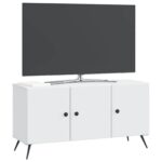 vidaXL TV skrinka Biela 99 x 34,5 x 50 cm Kompozitné drevo – Obrázok 3
