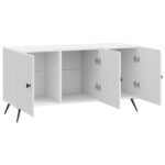 vidaXL TV skrinka Biela 99 x 34,5 x 50 cm Kompozitné drevo – Obrázok 5