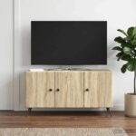 vidaXL TV skrinka Dub sonoma 99 x 34,5 x 50 cm Kompozitné drevo