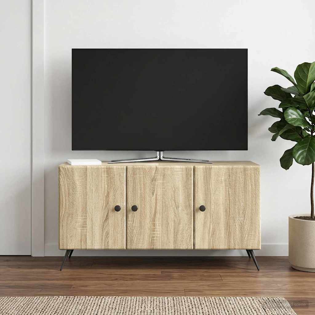 895637_1.jpg vidaXL TV skrinka Dub sonoma 99 x 34,5 x 50 cm Kompozitné drevo – Obrázok 1