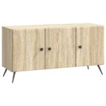 vidaXL TV skrinka Dub sonoma 99 x 34,5 x 50 cm Kompozitné drevo – Obrázok 2