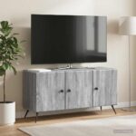 vidaXL TV skrinka Sivá sonoma 99 x 34,5 x 50 cm Kompozitné drevo