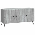 vidaXL TV skrinka Sivá sonoma 99 x 34,5 x 50 cm Kompozitné drevo – Obrázok 2