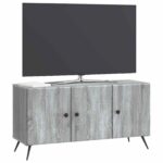 vidaXL TV skrinka Sivá sonoma 99 x 34,5 x 50 cm Kompozitné drevo – Obrázok 3