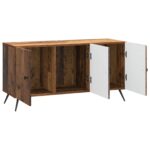 vidaXL TV skrinka Staré drevo 99 x 34,5 x 50 cm Kompozitné drevo – Obrázok 5