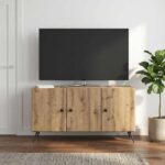 vidaXL TV skrinka Dub artisan 99 x 34,5 x 50 cm Kompozitné drevo