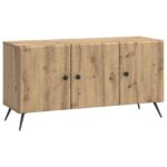 vidaXL TV skrinka Dub artisan 99 x 34,5 x 50 cm Kompozitné drevo – Obrázok 2