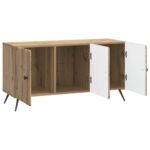 vidaXL TV skrinka Dub artisan 99 x 34,5 x 50 cm Kompozitné drevo – Obrázok 5