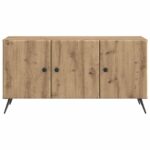 vidaXL TV skrinka Dub artisan 99 x 34,5 x 50 cm Kompozitné drevo – Obrázok 6