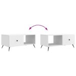 vidaXL Konferenčný stolík Biela 90 x 50 x 40 cm Kompozitné drevo – Obrázok 10