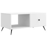 vidaXL Konferenčný stolík Biela 90 x 50 x 40 cm Kompozitné drevo – Obrázok 2