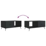 vidaXL Konferenčný stolík Čierna 90 x 50 x 40 cm Kompozitné drevo – Obrázok 10