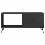 vidaXL Konferenčný stolík Čierna 90 x 50 x 40 cm Kompozitné drevo – Obrázok 5