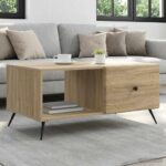 vidaXL Konferenčný stolík Dub sonoma 90 x 50 x 40 cm Kompozitné drevo