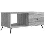 vidaXL Konferenčný stolík Sivá sonoma 90 x 50 x 40 cm Kompozitné drevo – Obrázok 2