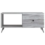 vidaXL Konferenčný stolík Sivá sonoma 90 x 50 x 40 cm Kompozitné drevo – Obrázok 5