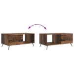 vidaXL Konferenčný stolík Staré drevo 90 x 50 x 40 cm Kompozitné drevo – Obrázok 10