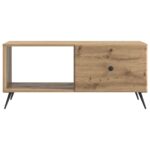 vidaXL Konferenčný stolík Dub artisan 90 x 50 x 40 cm Kompozitné drevo – Obrázok 5