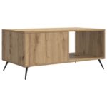 vidaXL Konferenčný stolík Dub artisan 90 x 50 x 40 cm Kompozitné drevo – Obrázok 7