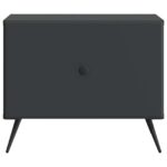 vidaXL Konferenčný stolík Čierna 49 x 50 x 40 cm Kompozitné drevo – Obrázok 4