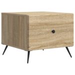 vidaXL Konferenčný stolík Dub sonoma 49 x 50 x 40 cm Kompozitné drevo – Obrázok 2