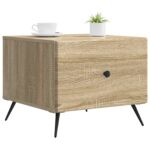 vidaXL Konferenčný stolík Dub sonoma 49 x 50 x 40 cm Kompozitné drevo – Obrázok 3