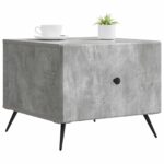 vidaXL Konferenčný stolík so zásuvkou Betónovo sivá 49 x 50 x 40 cm – Obrázok 2
