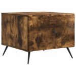 vidaXL Konferenčný stolík Dymový dub 49 x 50 x 40 cm Kompozitné drevo – Obrázok 2