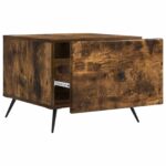 vidaXL Konferenčný stolík Dymový dub 49 x 50 x 40 cm Kompozitné drevo – Obrázok 4