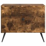 vidaXL Konferenčný stolík Dymový dub 49 x 50 x 40 cm Kompozitné drevo – Obrázok 5