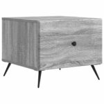 vidaXL Konferenčný stolík Sivá sonoma 49 x 50 x 40 cm Kompozitné drevo – Obrázok 2