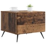 vidaXL Konferenčný stolík Staré drevo 49 x 50 x 40 cm Kompozitné drevo – Obrázok 2