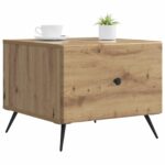 vidaXL Konferenčný stolík Dub artisan 49 x 50 x 40 cm Kompozitné drevo – Obrázok 2