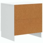 vidaXL Nočný stolík Biela 43 x 34,5 x 44,5 cm Kompozitné drevo – Obrázok 6