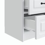 vidaXL Nočný stolík Biela 43 x 34,5 x 44,5 cm Kompozitné drevo – Obrázok 8