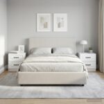 vidaXL Nočný stolík 2 pcs Biela 43 x 34,5 x 44,5 cm Kompozitné drevo – Obrázok 12